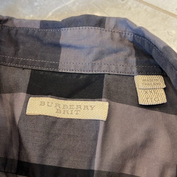 Mens BURBERRY BRIT Burberry Check Short Sleeve Shirt - Size XXL - Picture 3 of 5